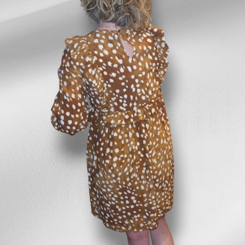 Zara Stylish Brown Dress